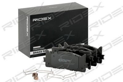 402B1257 RIDEX Комплект тормозных колодок, дисковый тормоз