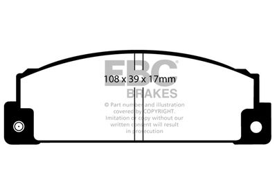 DP372 EBC Brakes Комплект тормозных колодок, дисковый тормоз