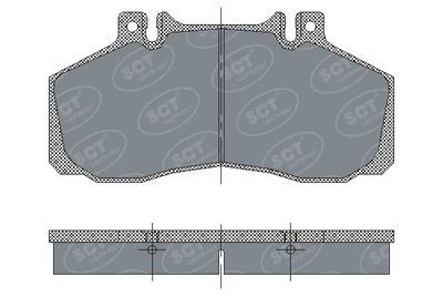 SP230PR SCT - MANNOL Комплект тормозных колодок, дисковый тормоз