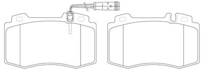FP1229E FIT Комплект тормозных колодок, дисковый тормоз