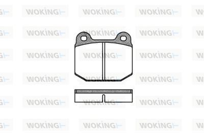 P114300 WOKING Комплект тормозных колодок, дисковый тормоз