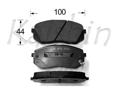 FK10138 KAISHIN Комплект тормозных колодок, дисковый тормоз