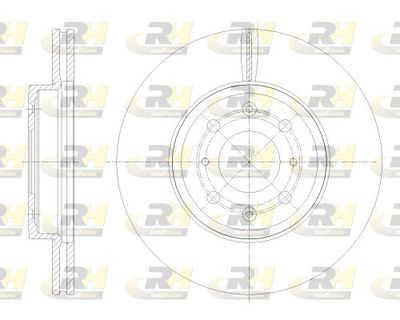 6254410 ROADHOUSE Комплект тормозных колодок, дисковый тормоз