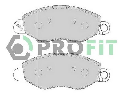 50001461C PROFIT Комплект тормозных колодок, дисковый тормоз
