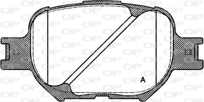 BPA074200 OPEN PARTS Комплект тормозных колодок, дисковый тормоз