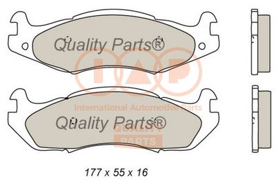 70410022 IAP QUALITY PARTS Комплект тормозных колодок, дисковый тормоз