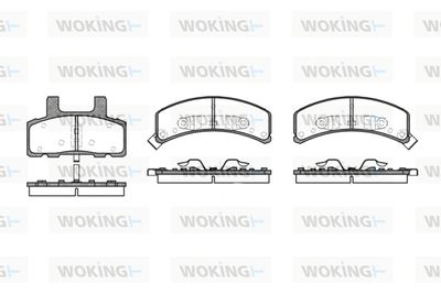 P452302 WOKING Комплект тормозных колодок, дисковый тормоз