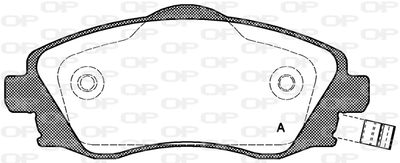 BPA077402 OPEN PARTS Комплект тормозных колодок, дисковый тормоз
