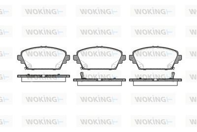 P794302 WOKING Комплект тормозных колодок, дисковый тормоз