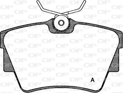 BPA059130 OPEN PARTS Комплект тормозных колодок, дисковый тормоз