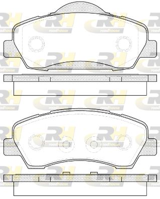 2153000 ROADHOUSE Комплект тормозных колодок, дисковый тормоз