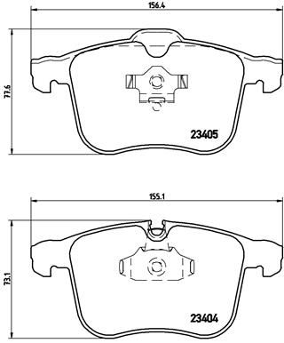 P59046 BREMBO Комплект тормозных колодок, дисковый тормоз