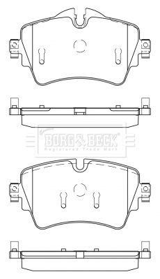 BBP2526 BORG & BECK Комплект тормозных колодок, дисковый тормоз