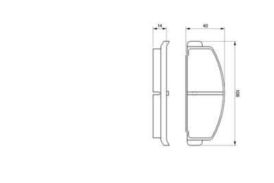 0986465931 BOSCH Комплект тормозных колодок, дисковый тормоз