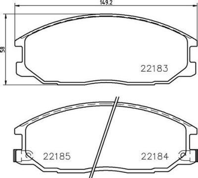 P77002 BREMBO Комплект тормозных колодок, дисковый тормоз