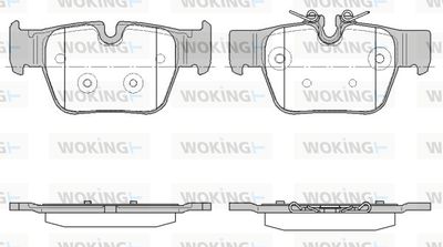 P1968300 WOKING Комплект тормозных колодок, дисковый тормоз