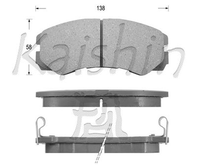 FK4031 KAISHIN Комплект тормозных колодок, дисковый тормоз