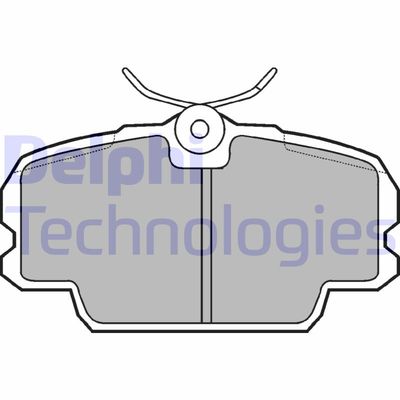 LP455 DELPHI Комплект тормозных колодок, дисковый тормоз