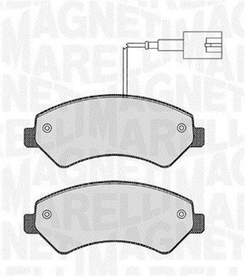 363916060190 MAGNETI MARELLI Комплект тормозных колодок, дисковый тормоз