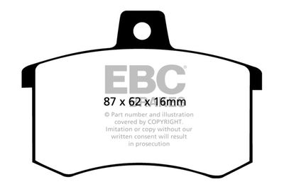 DP2370 EBC Brakes Комплект тормозных колодок, дисковый тормоз
