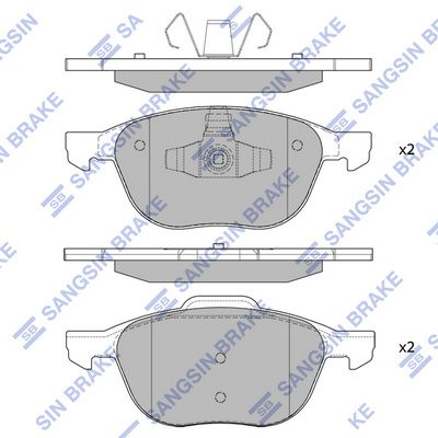 SP1260 Hi-Q Комплект тормозных колодок, дисковый тормоз