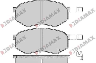N09765 DIAMAX Комплект тормозных колодок, дисковый тормоз