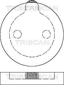 811038786 TRISCAN Комплект тормозных колодок, дисковый тормоз