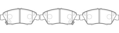 FP0621 FIT Комплект тормозных колодок, дисковый тормоз