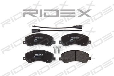 402B0283 RIDEX Комплект тормозных колодок, дисковый тормоз