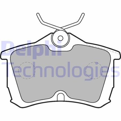 LP1626 DELPHI Комплект тормозных колодок, дисковый тормоз