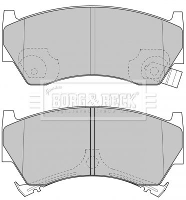 BBP1613 BORG & BECK Комплект тормозных колодок, дисковый тормоз
