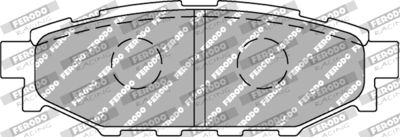 FCP1947H FERODO RACING Комплект тормозных колодок, дисковый тормоз