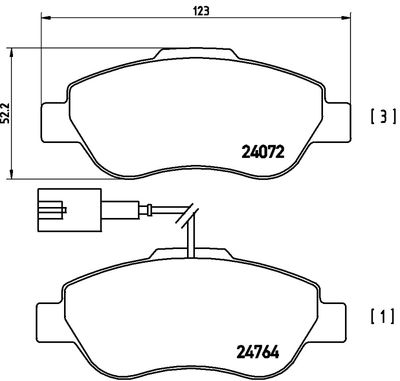 FK20005 KAISHIN Комплект тормозных колодок, дисковый тормоз