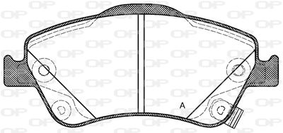 BPA131002 OPEN PARTS Комплект тормозных колодок, дисковый тормоз