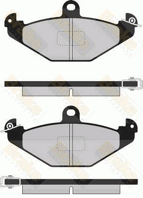 PA814 Brake ENGINEERING Комплект тормозных колодок, дисковый тормоз