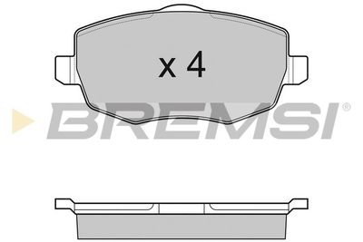 BP3123 BREMSI Комплект тормозных колодок, дисковый тормоз