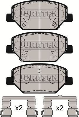 JCP8159 JURATEK Комплект тормозных колодок, дисковый тормоз