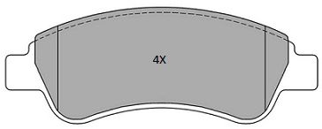 FBP1213 FREMAX Комплект тормозных колодок, дисковый тормоз