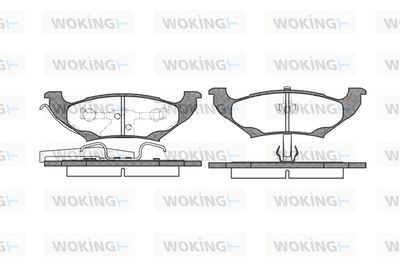 P790310 WOKING Комплект тормозных колодок, дисковый тормоз