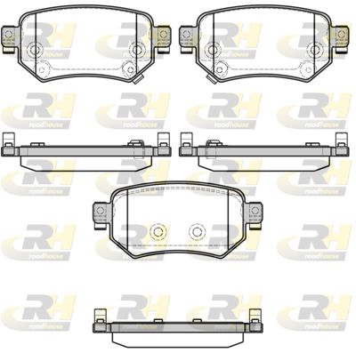 2168202 ROADHOUSE Комплект тормозных колодок, дисковый тормоз