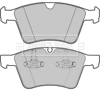 BBP2387 BORG & BECK Комплект тормозных колодок, дисковый тормоз