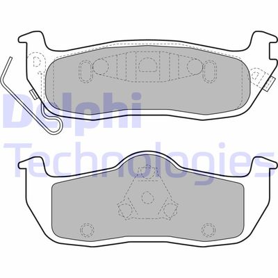 LP2109 DELPHI Комплект тормозных колодок, дисковый тормоз