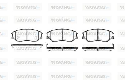 P1185302 WOKING Комплект тормозных колодок, дисковый тормоз