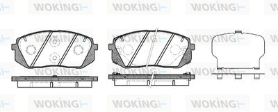 P1202322 WOKING Комплект тормозных колодок, дисковый тормоз