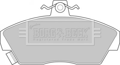 BBP1109 BORG & BECK Комплект тормозных колодок, дисковый тормоз