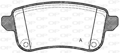 BPA138710 OPEN PARTS Комплект тормозных колодок, дисковый тормоз