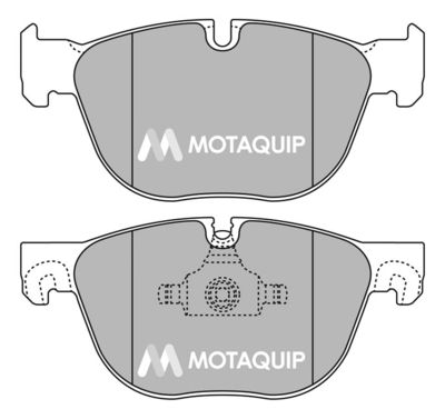 LVXL1368 MOTAQUIP Комплект тормозных колодок, дисковый тормоз