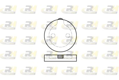 208900 ROADHOUSE Комплект тормозных колодок, дисковый тормоз