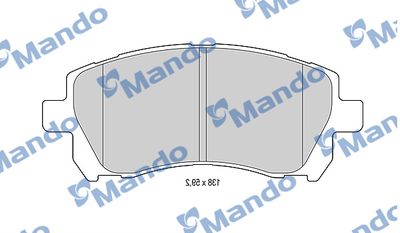 MBF015819 MANDO Комплект тормозных колодок, дисковый тормоз