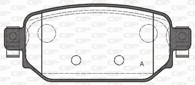 BPA173102 OPEN PARTS Комплект тормозных колодок, дисковый тормоз
